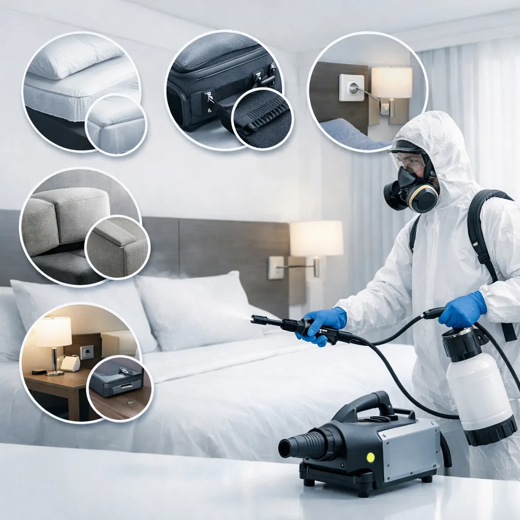 Jakie są najczęstsze miejsca bytowania pluskiew w hotelach